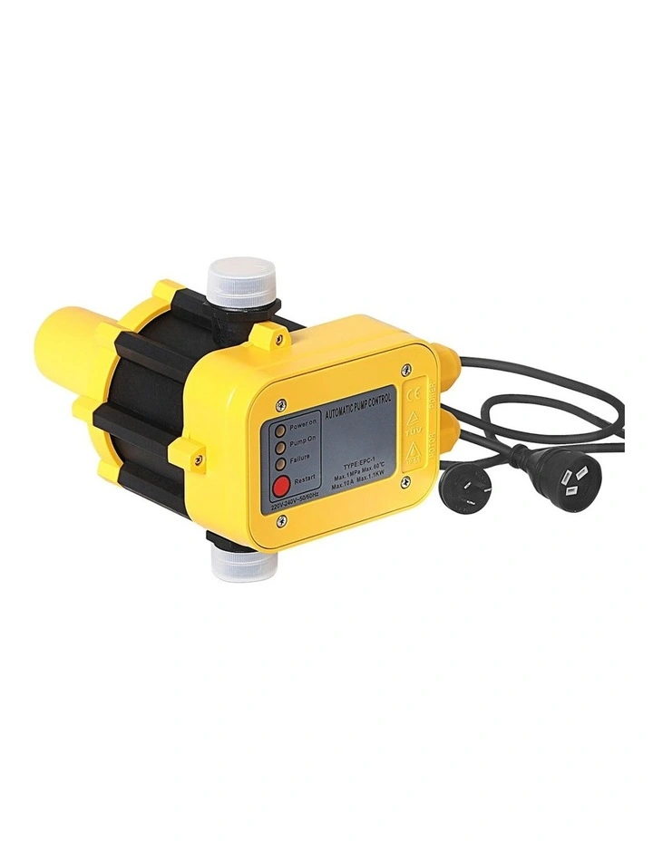 Adjustable Pressure Water Pump Controller 10Bar Max 220V in Yellow