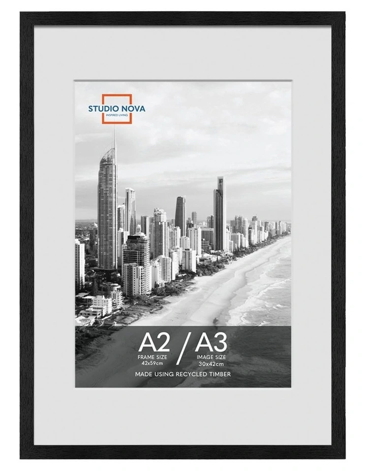 Premium Picture Poster Frame A2 to A3 in Black