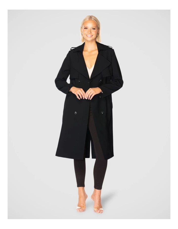 Selah Trench Coat in Black