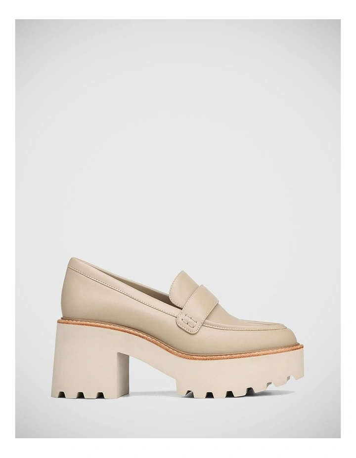 Saturn Leather Loafer in Tapioca