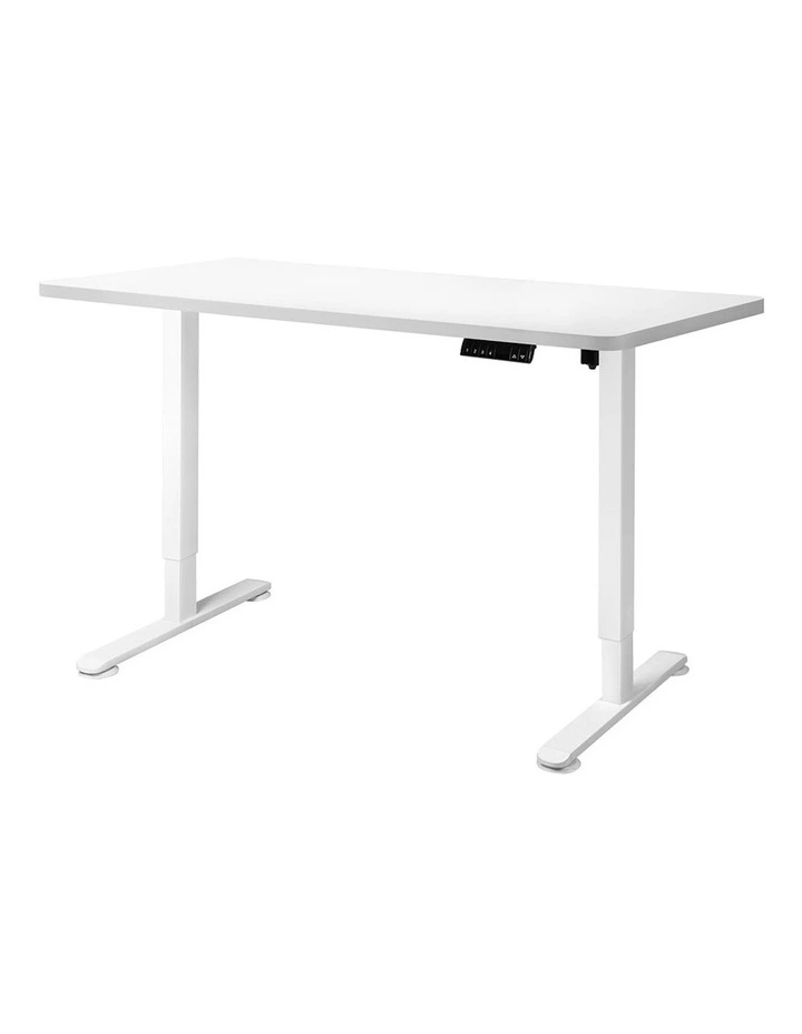 Motorised Height Adjustable Standing Desk 140cm in White