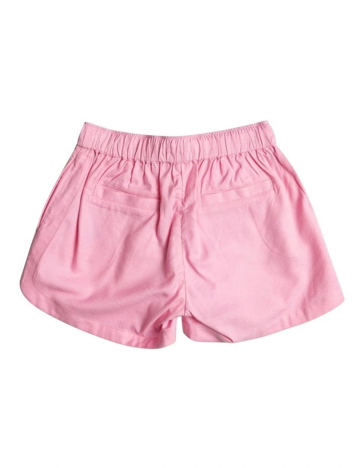 Una Matina Elasticated Waist Shorts in Pink