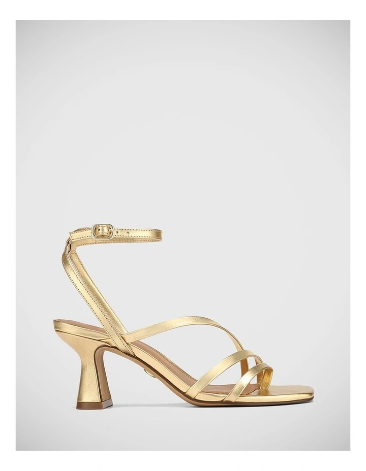 Maeve Leather Sandal in Gold