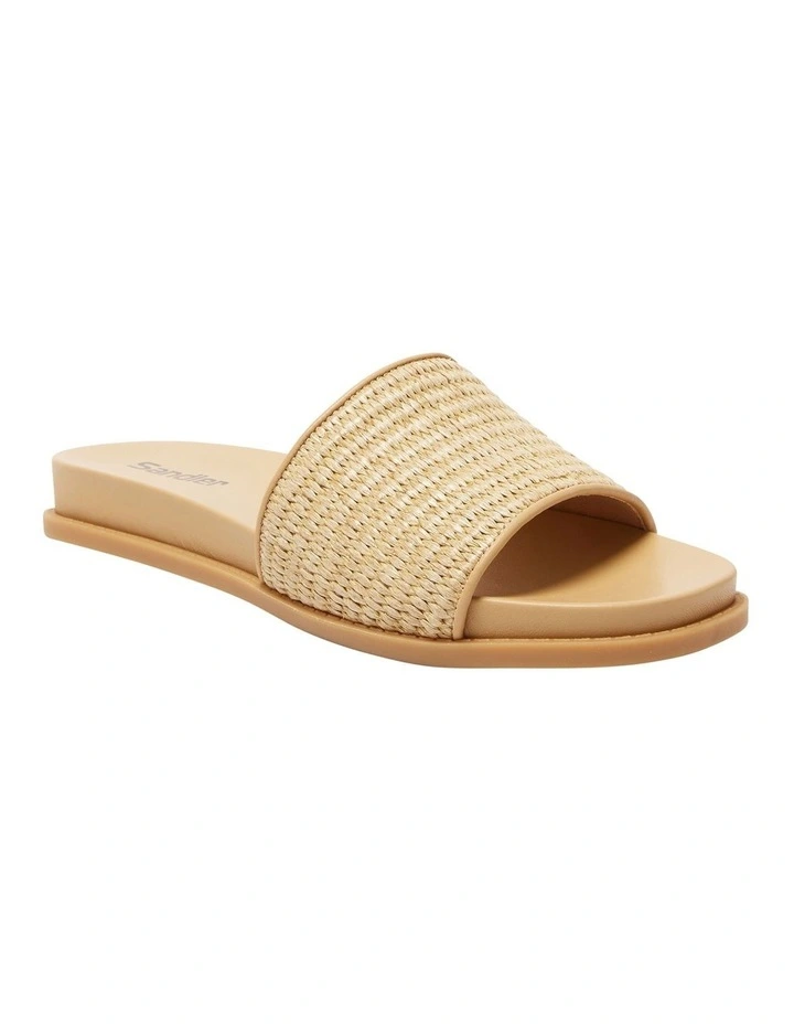 Daphne Sandals in Tan Raffia