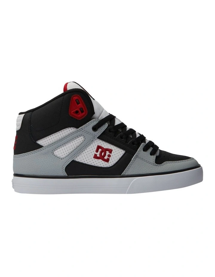 Pure High Top Shoes in Black/Grey/Red
