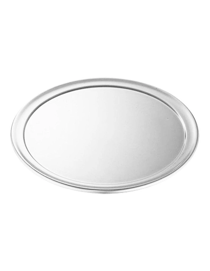 Round Aluminum Steel Pizza Tray 12inch in Silver