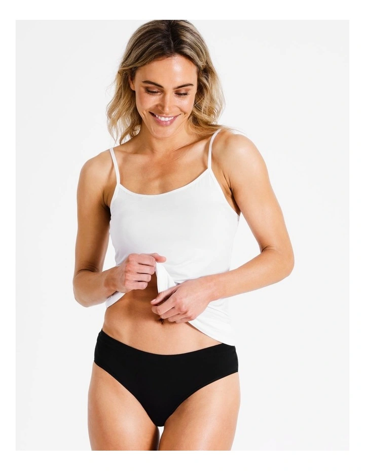 Organic Cotton Full Brief in Black