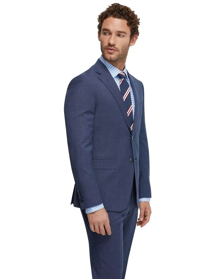 Byron Wool Suit Jacket in Blue