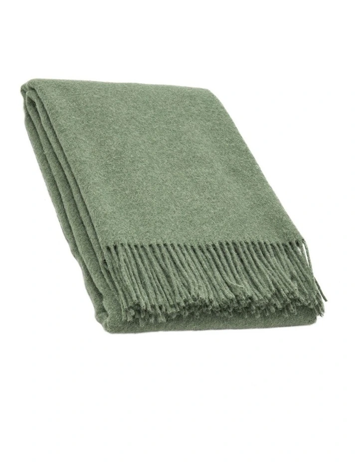 Brighton Throw Blanket in Sage Green