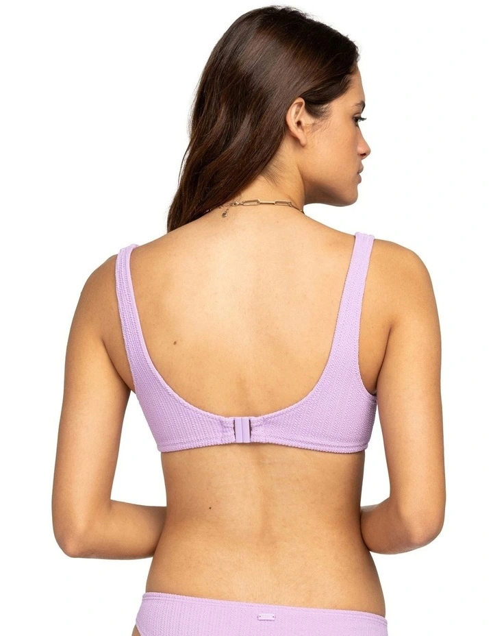 Aruba Bralette Bikini Top in Crocus Petal