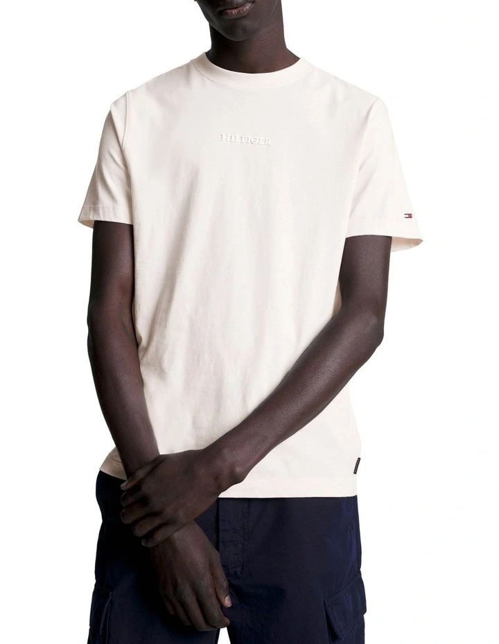 Hilfiger Monotype Logo T-Shirt in White