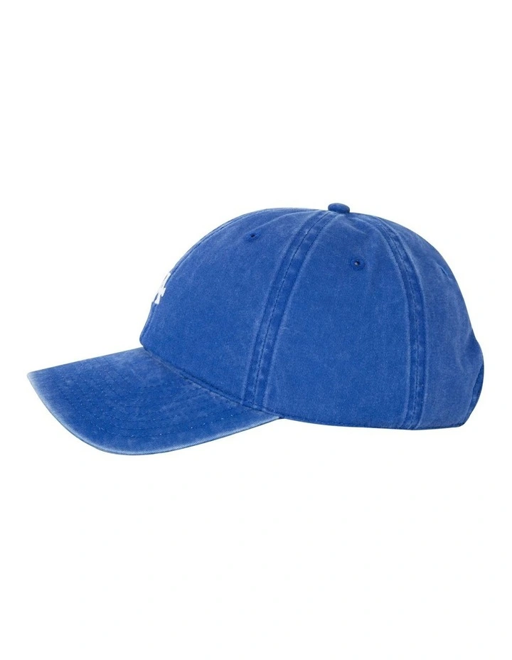 Destination Los Angeles Raglan Washed Royal Cap in Blue