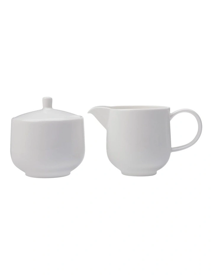 Cashmere Sugar & Creamer Set Gift Boxed in White