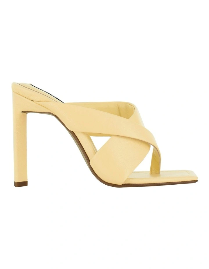 Sofie II Heeled Mules in Yellow