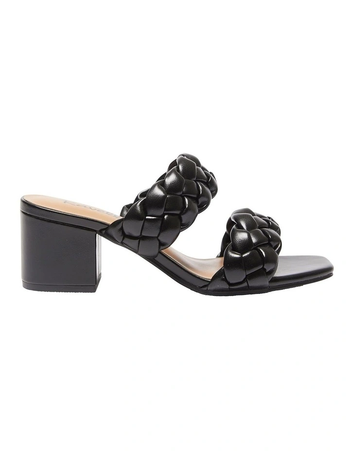 Remi Smooth Sandals In Black