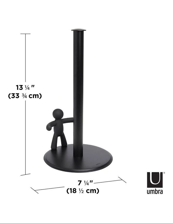Buddy Paper Towel Holder 18x18x34cm in Black