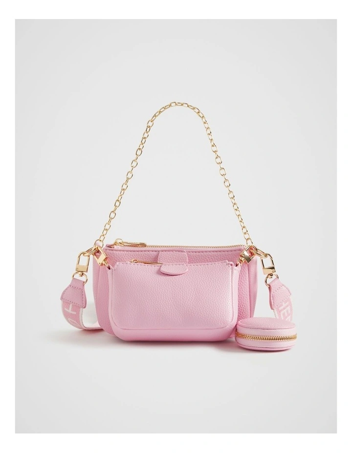 Hybrid Cross Body Bag in Soft Pink