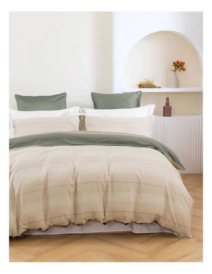 Cotton Reversible Quilt Cover Set in Canyon