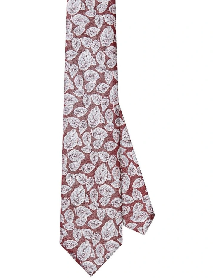Floral Tie in Brown