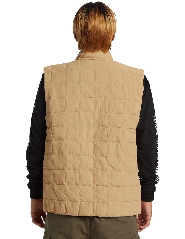 Forest Jungle Insulated Vest in Khaki