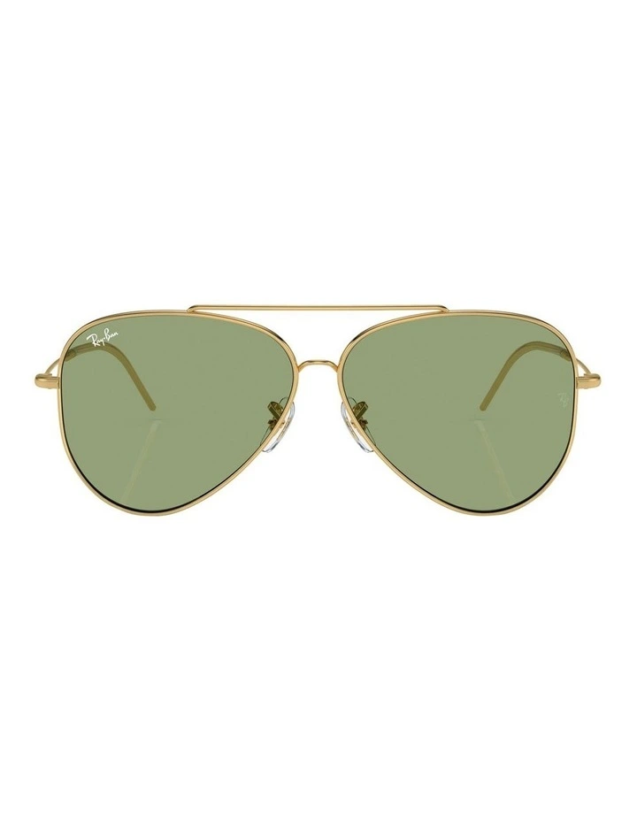 Aviator Reverse Sunglasses in Gold