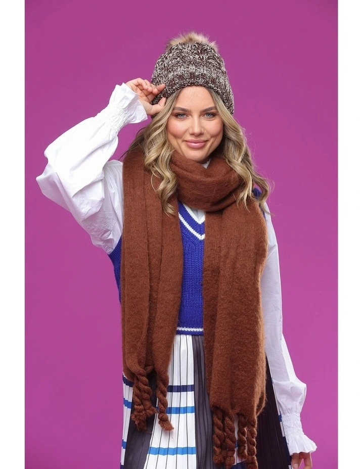 Alaia Scarf in Chocolate