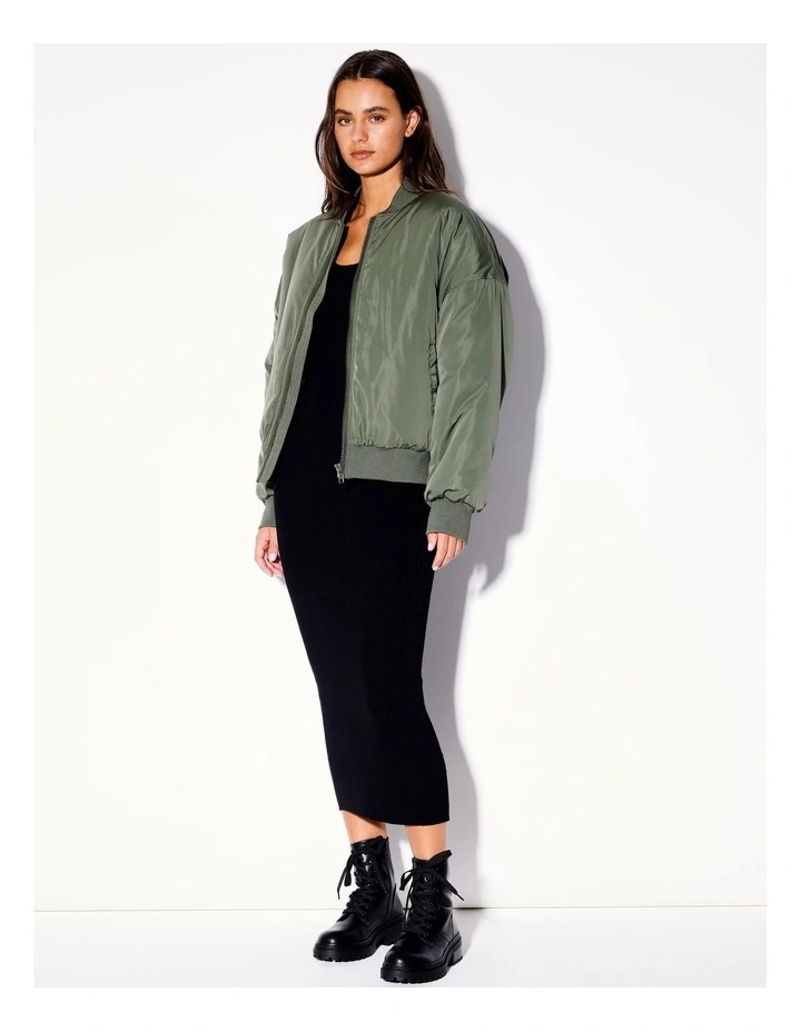 Bomber Jacket in Khaki