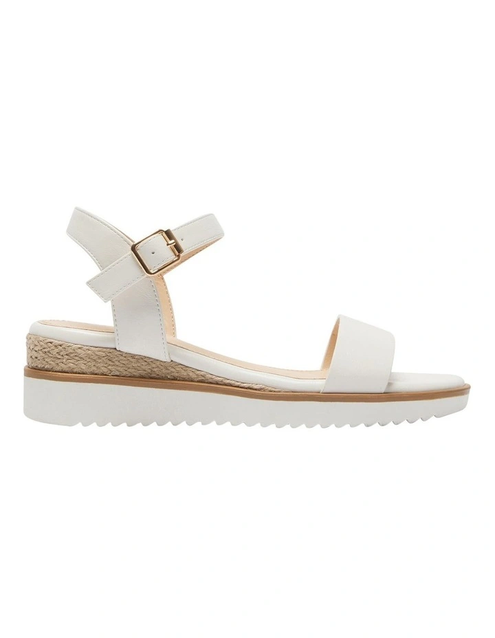 Verona Sandals in White Smooth