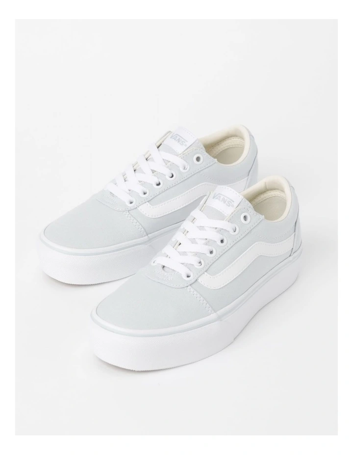 Ward Platform Sneaker in Light Blue/True White