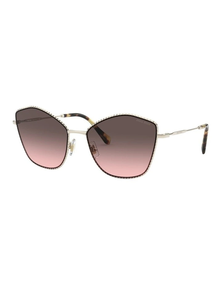 MU 60VS Core Collection Gold Sunglasses
