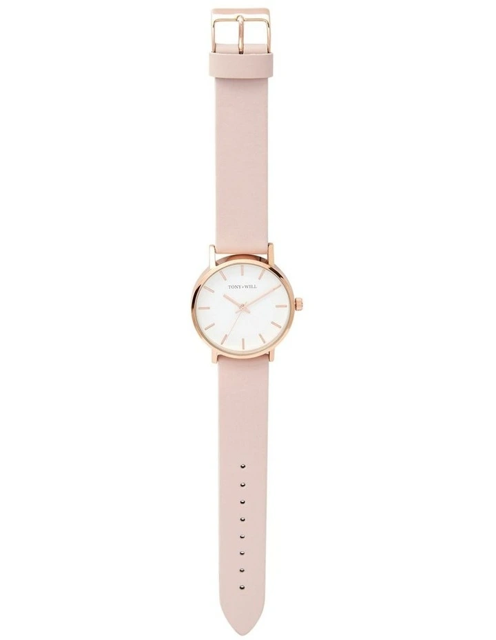 Small Classic Watch in Light Pink