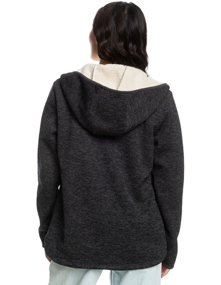 Petal Fever Full-Zip Fleece Jumpers in Onyx Heather