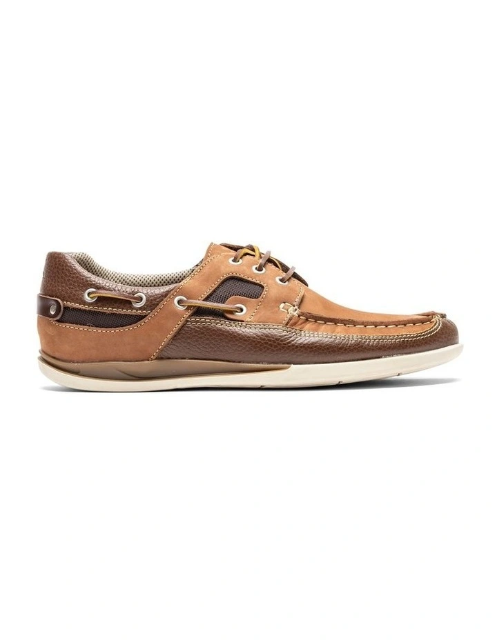 Picton Boat Shoe in Tan Multi