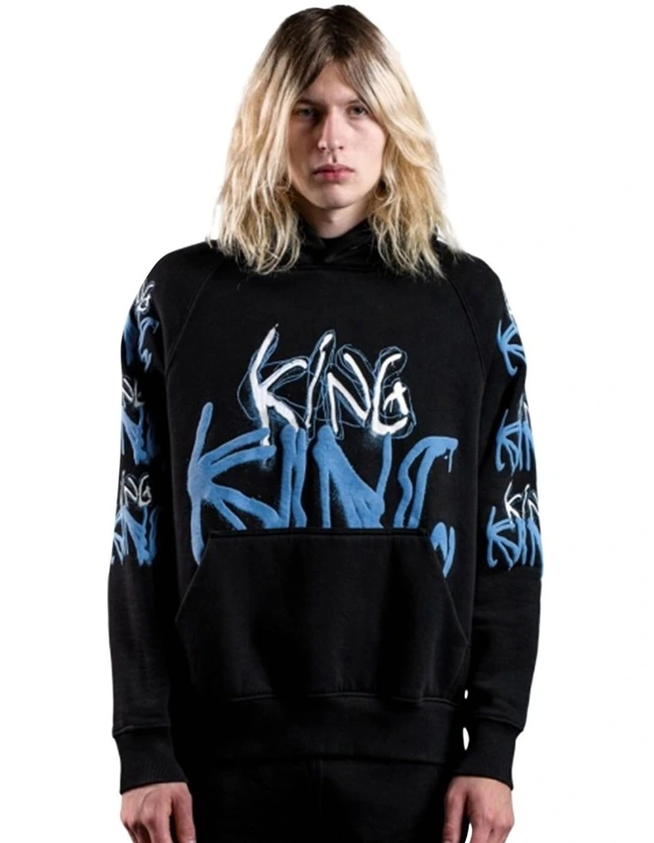 Displaced Hoodie in Onyx Black
