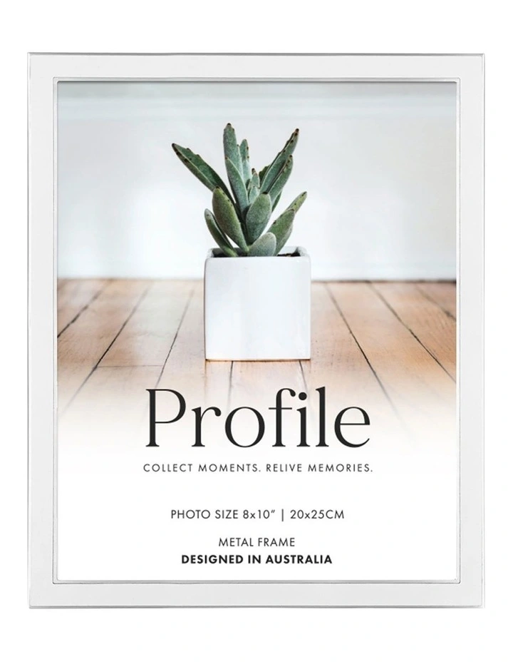 Eternal Solid Metal Photo Frame in White