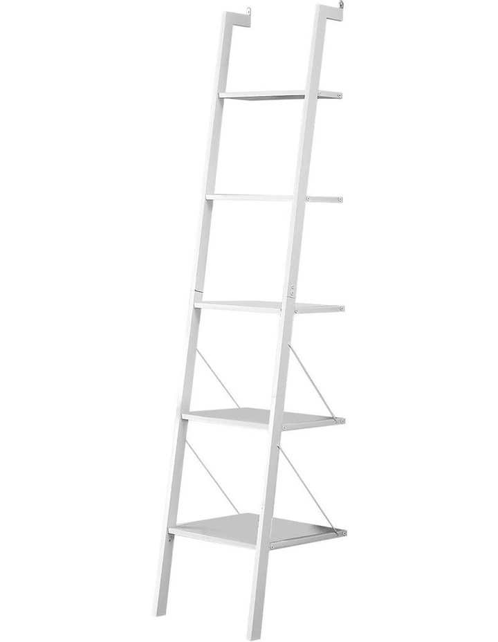 Amelia 5-Tier Ladder Shelf in White