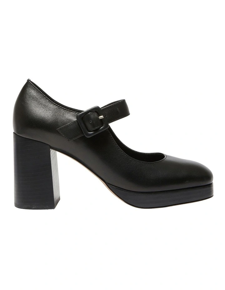 Hilton Heeled Shoes in Black Glove