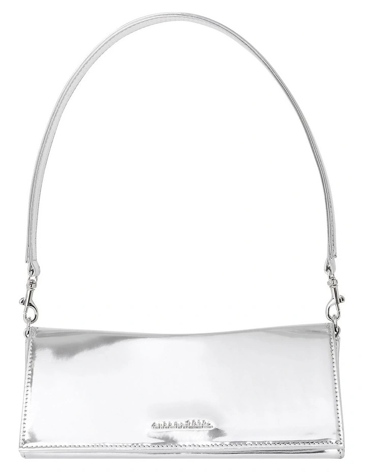 Solstice Baguette Bag in Silver