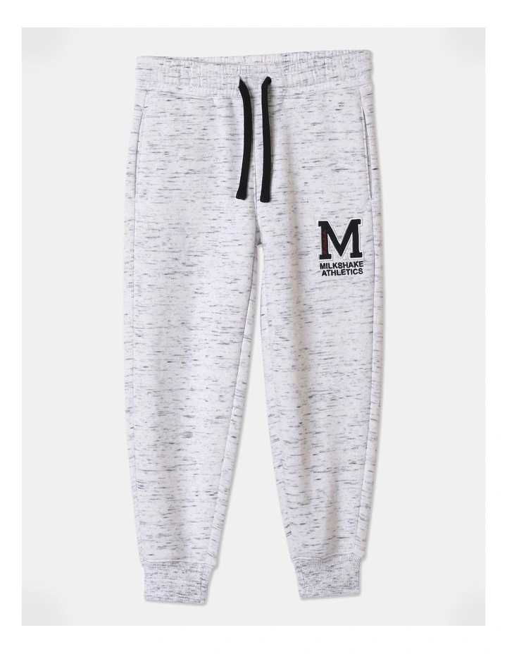 Melange Track Pant in Navy