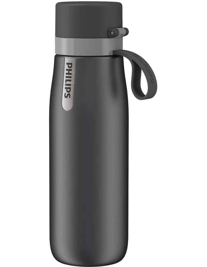 Daily Straw insulated Filtration Bottle 550ml in Grey
