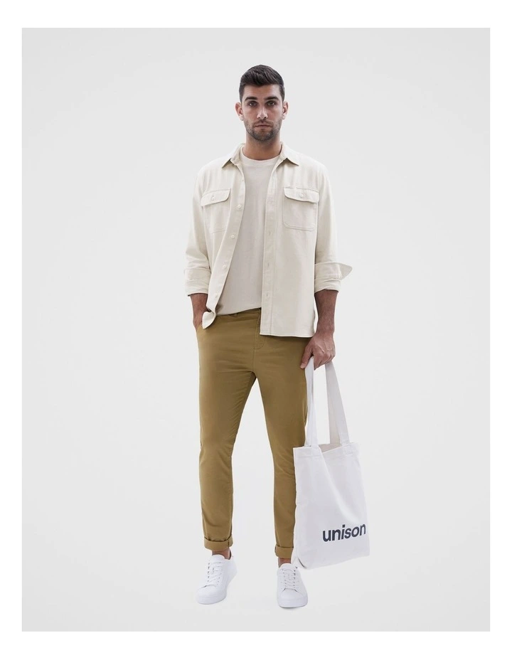 Slim Chino Pant in Brown