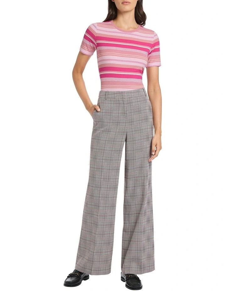 Tinsley Stripe Tee in Pink Multi