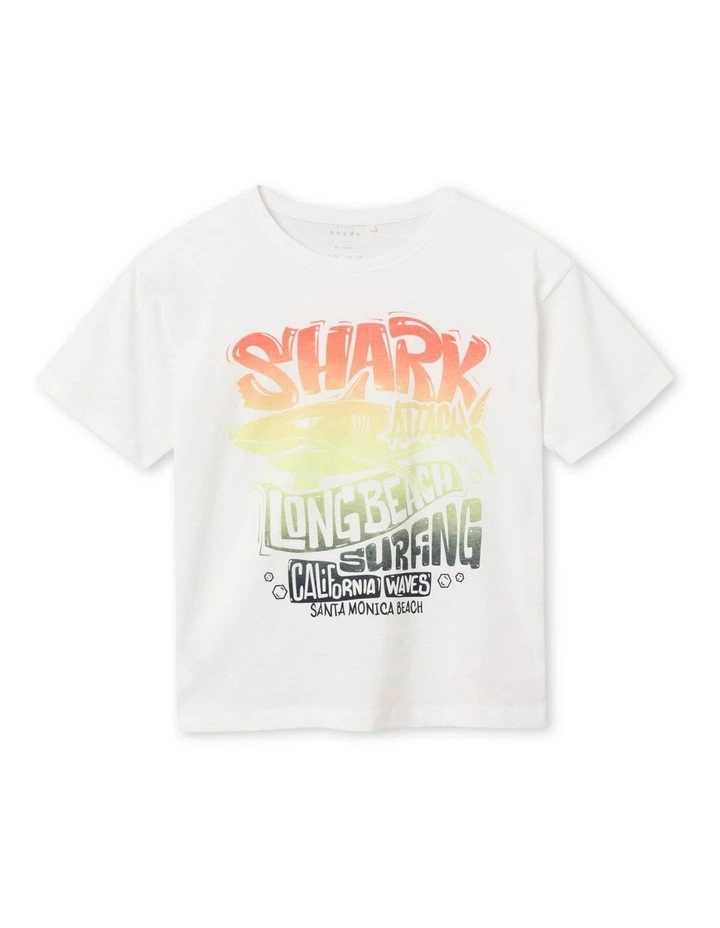 Vagno Printed T-shirt in Bright White