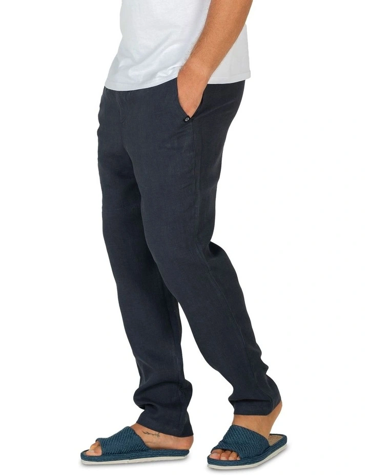 Linen Pants in Navy