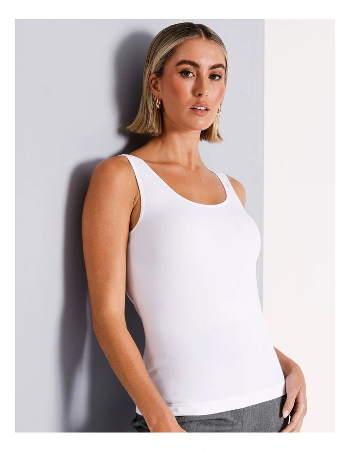 Seamfree Recycled Blend Tank in White