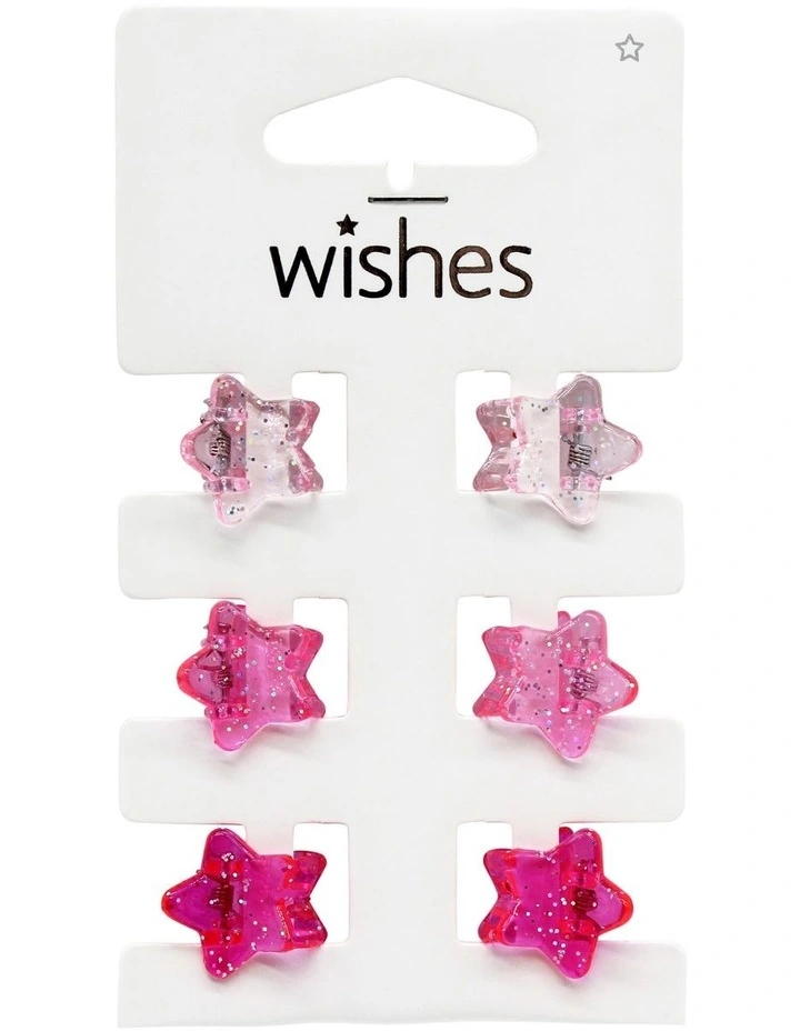 Star Mini Clip Set in Multi