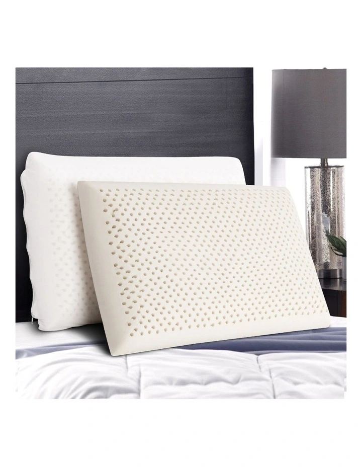 Natural Latex Pillow Classic Twin Pack in White