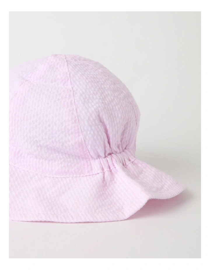 Soft Stripe Hat In Pink