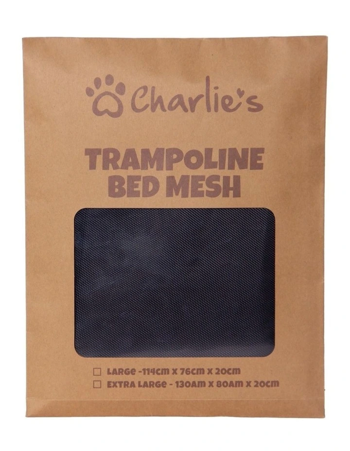 Replaceable Cover for Elevated Trampoline Hammock Dog Bed in Black