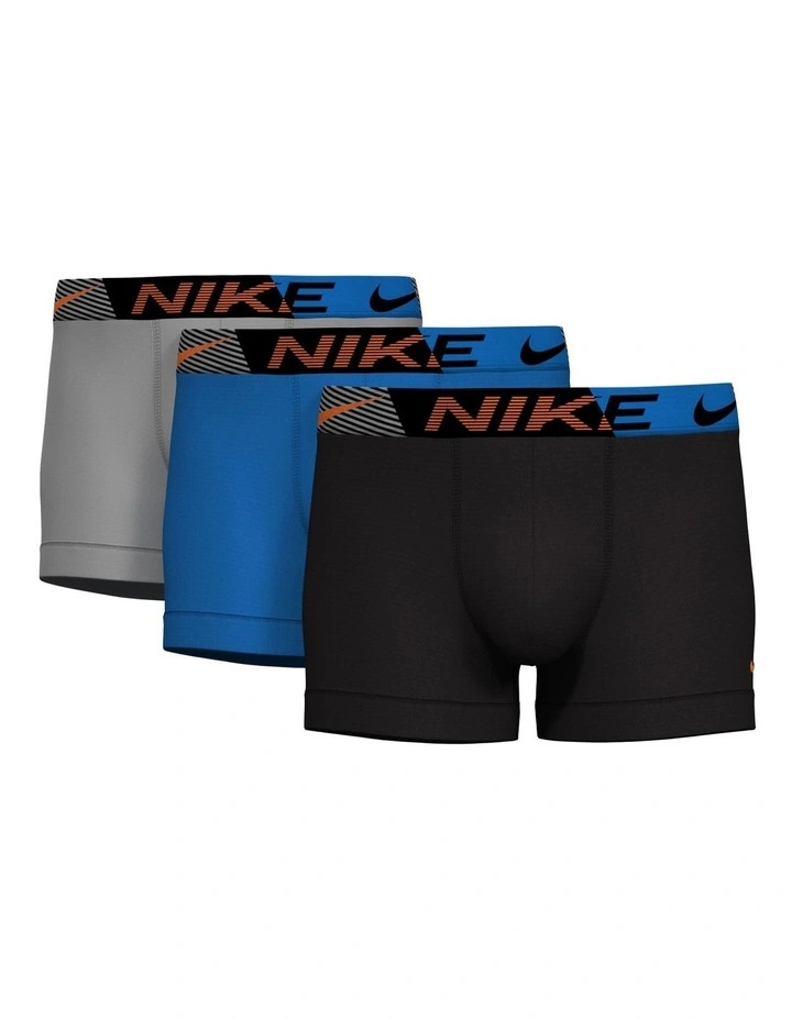 Dri Fit Essential Micro Trunks 3 Pack in Multi